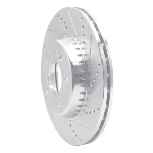 Mercedes-Benz C300 Brake Rotor (1) - Rear Right - R1 Concepts - Drilled & Slotted - Silver - `15-`23